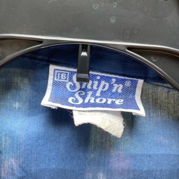 🤩 4/$25 Ship’n Shore Navy Blue Sleeveless Blouse - Picture 6 of 8